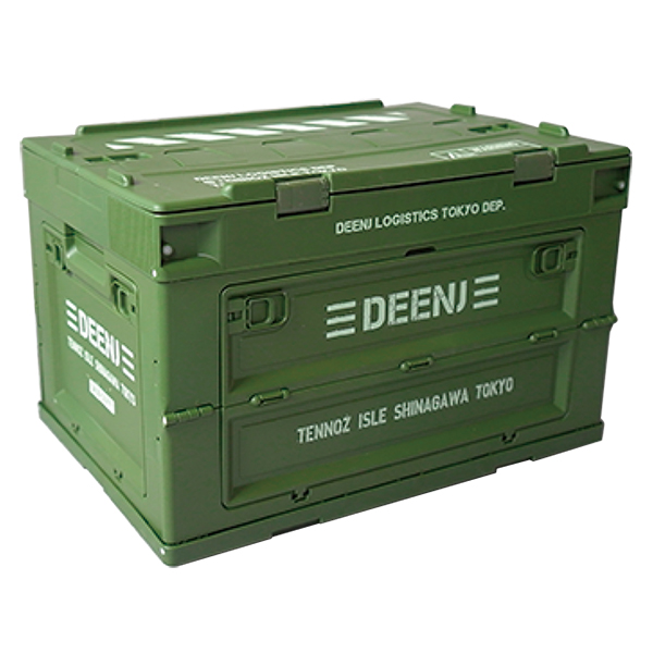 DEEN.J　折り畳みコンテナ　マットアーミーグリーン