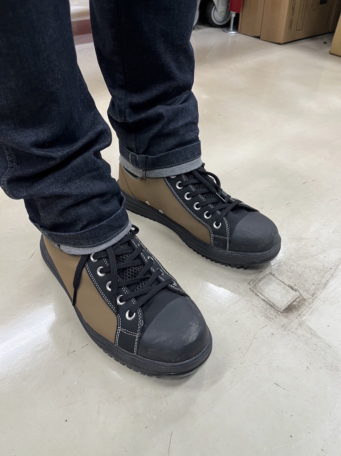 コンバース　ALL STAR PS サイドゴア HI ベージュ/ブラック